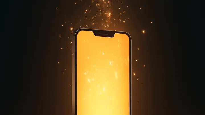 97777BDT COM - Modern phone with glowing screen 97777BDT COM Modern phone with glowing screen